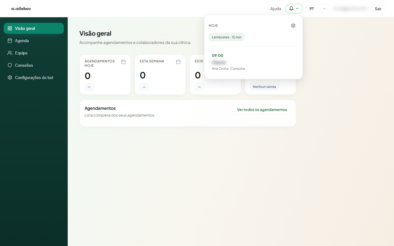 Sino de notificações